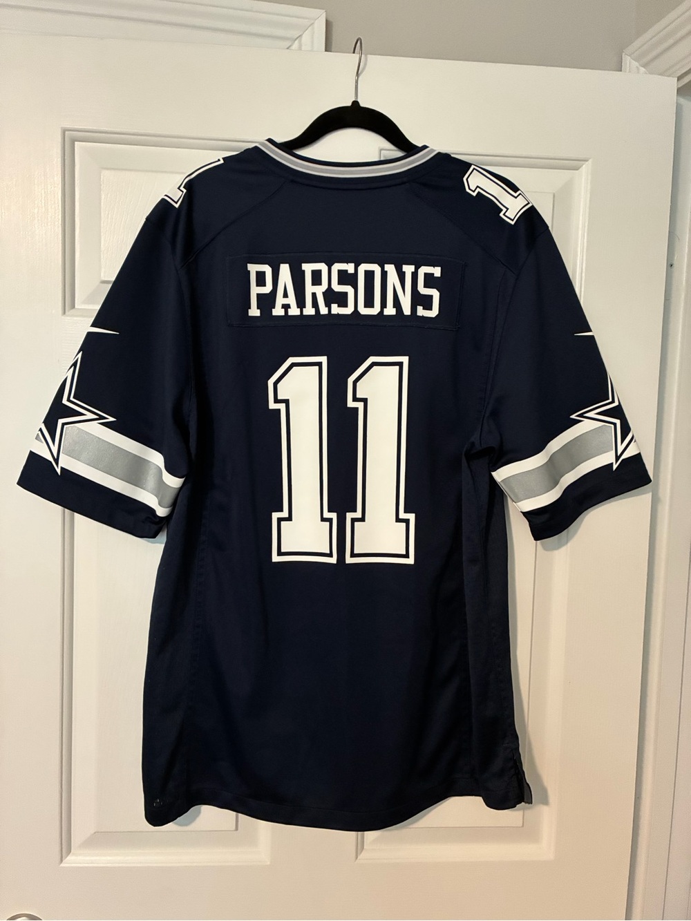 NFL Nike Cowboys Micah Parsons #11 Navy and White Football Jersey
